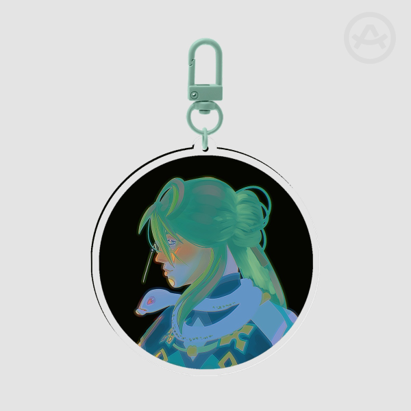 Baizhu Acrylic Keychain