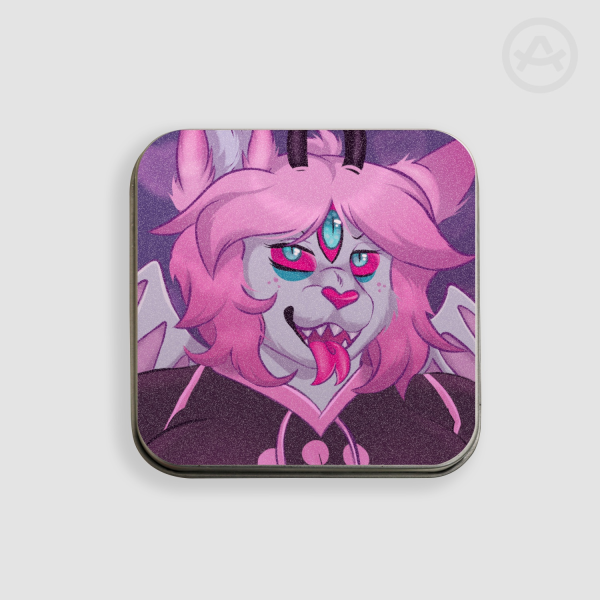 Emberlynn Pinkle Helluva Boss Metal Storage Box