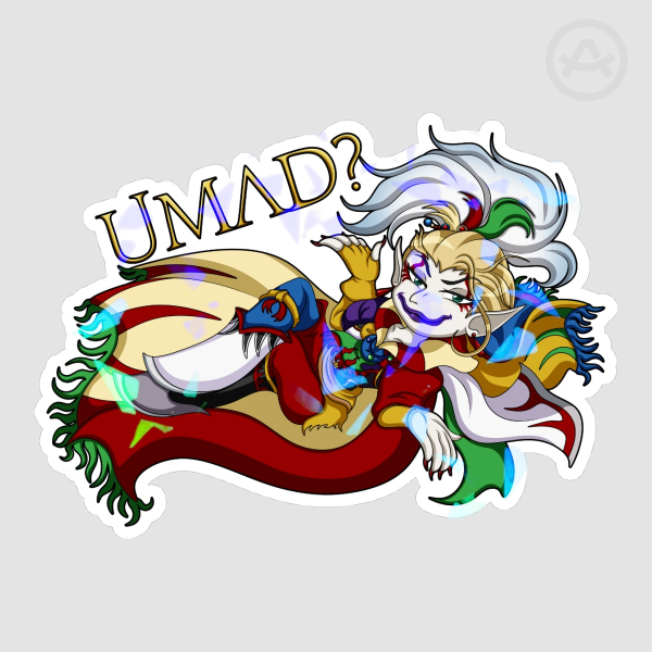 UMAD? Chibi Kefka Die Cut Stickers