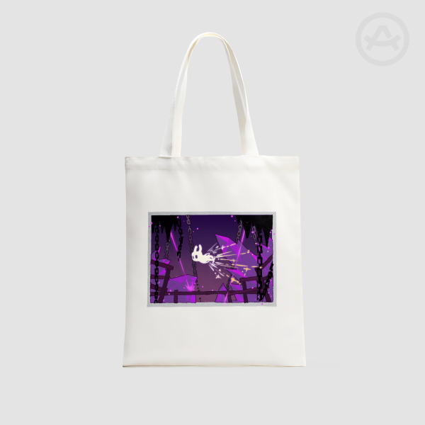 Hollow Knight - Crystal Peak - Vertical Part-print Canvas Tote Bags - 13.7″x15.7″(35x40cm)