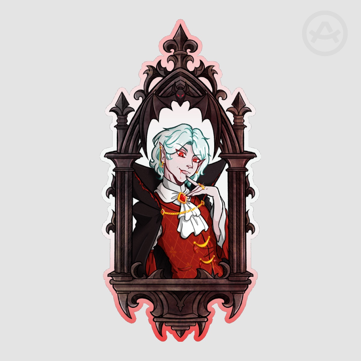 Gothic Frame Sticker - Scott