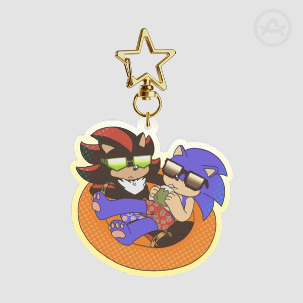 Shadow x Sonic Acrylic Keychains