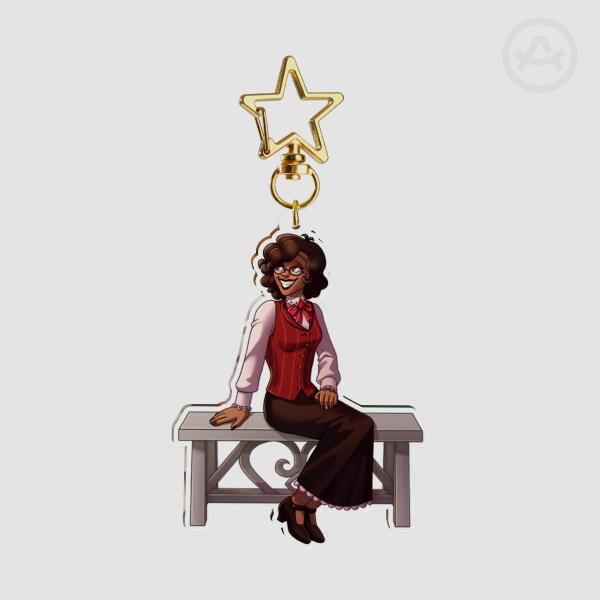 Fem Alastor Bench Keychain