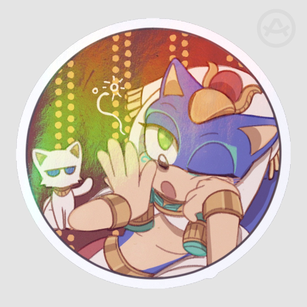 Sonic the Sun God Sticker Die-cut