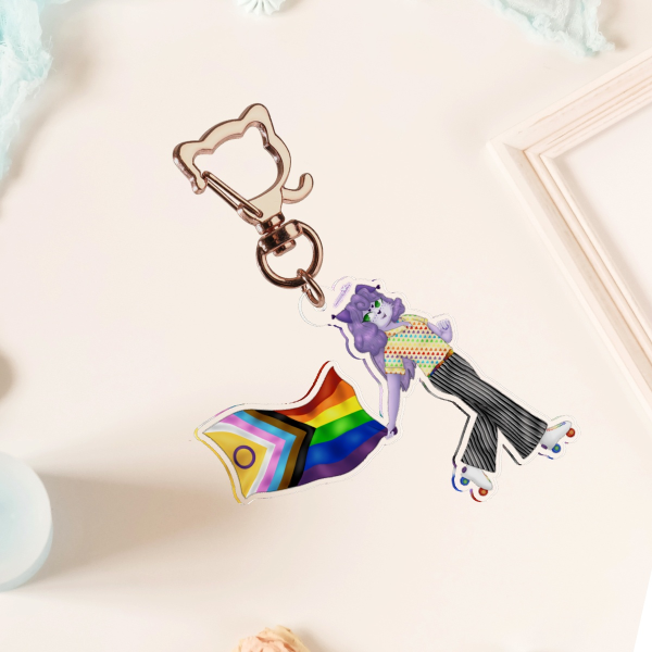 Abby Pride Keychain