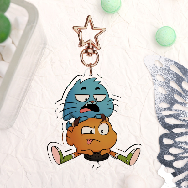Gumball and Darwin Keychain