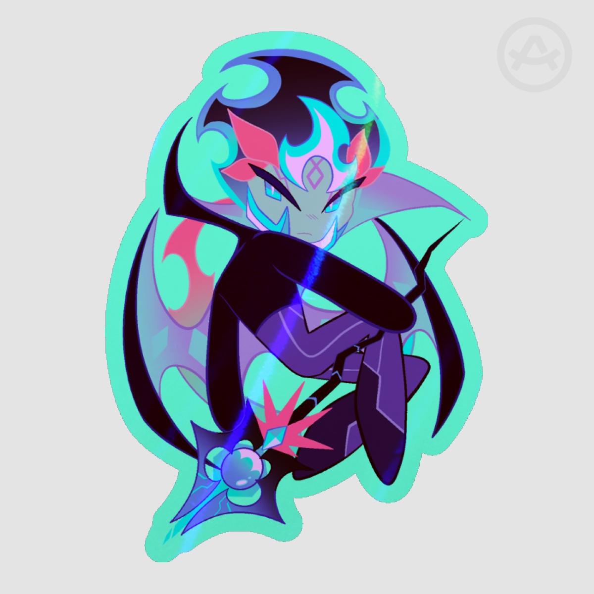 Fire Spirit — Blue Flame Hierophant Die Cut Stickers