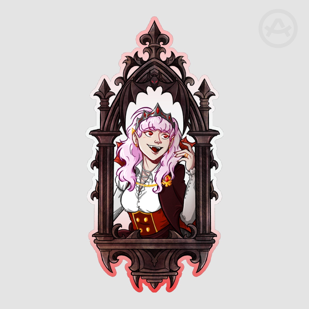 Gothic Frame Sticker - Shelby