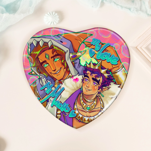 My love and Mi macho V2 - Fooligetta - Holographic Badges