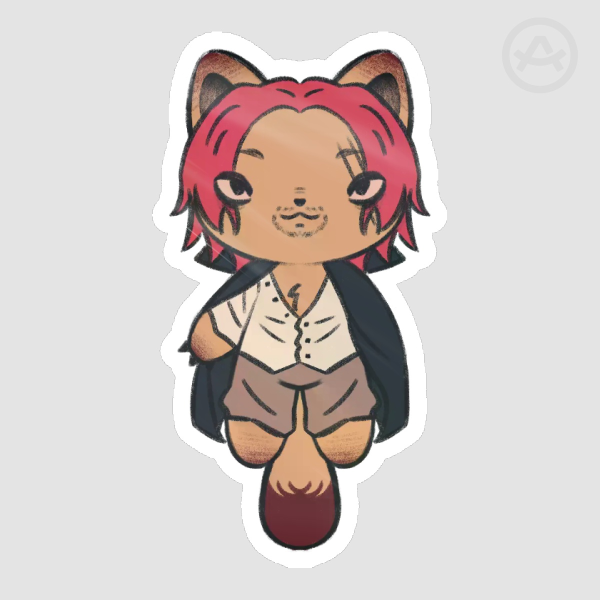 Shanks Cat Die Cut Stickers