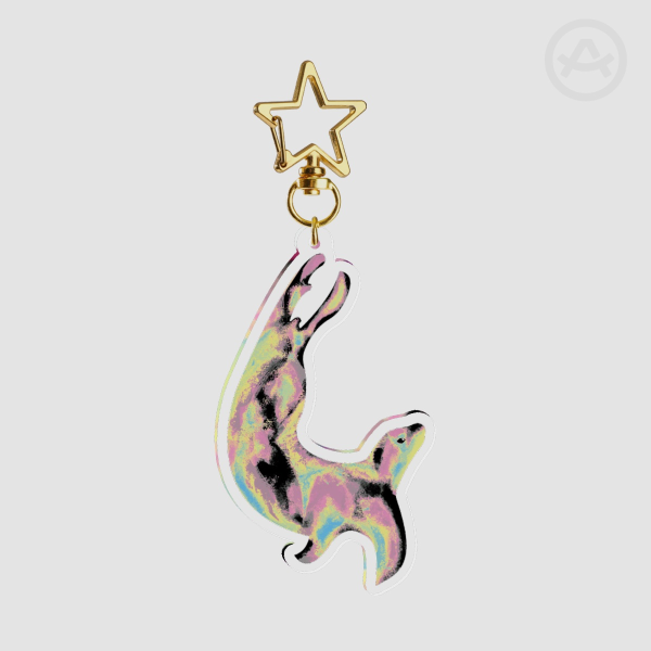 Polygender Seal Acrylic Keychain