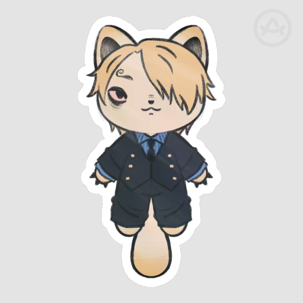 Sanji Cat Die Cut Stickers
