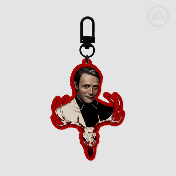 Hannibal Lecter Colored Edge Acrylic Keychain