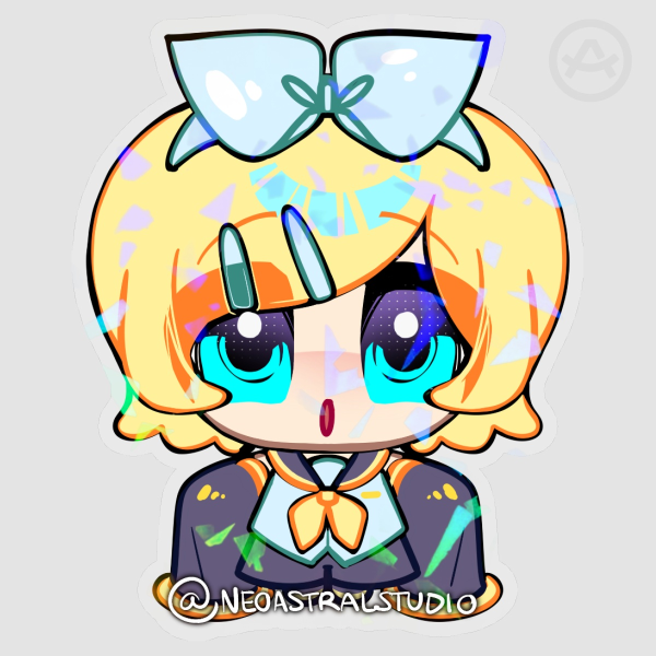 Rin Kagamine Clear Sticker