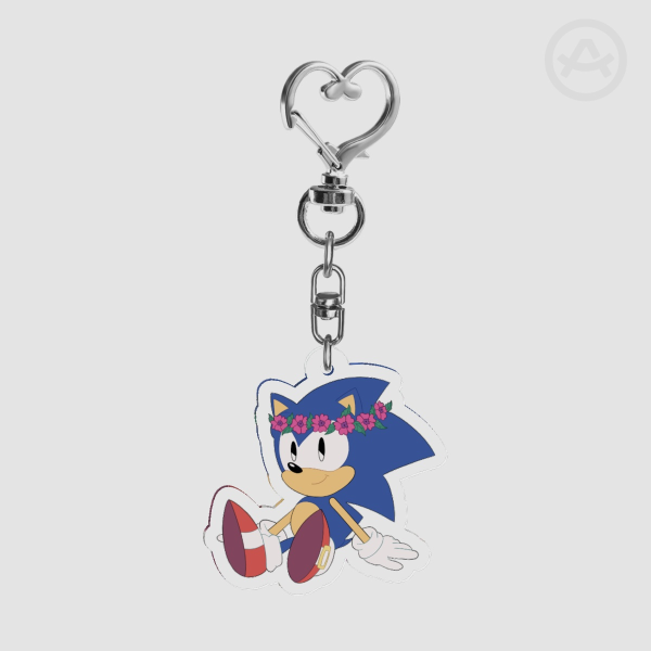 Flower Crown Sonic Keychain