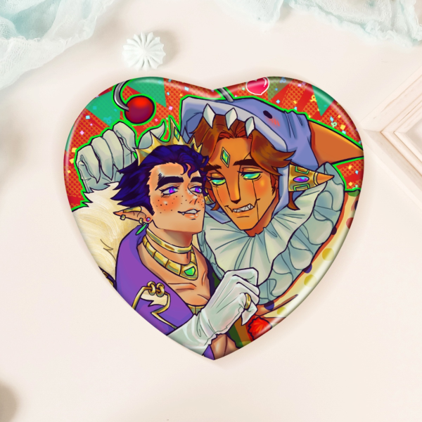 Kissing the clown V2 - fooligetta - Holographic Badges
