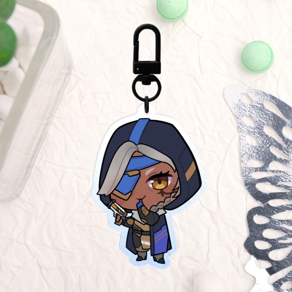 Overwatch Ana Colored Edge Acrylic Keychain