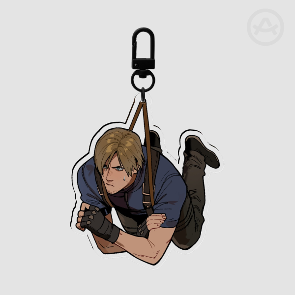 Leon Kennedy Clear Acrylic Keychain