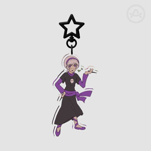 GRIMDARK ROSE LALONDE KEYCHAIN