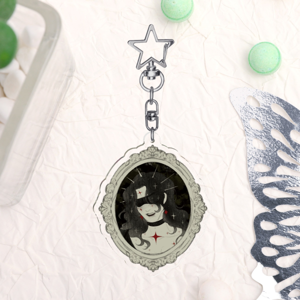 saturnia ✦ double-sided acrylic keychain