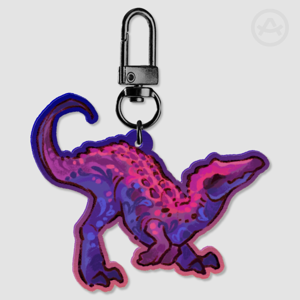 Biryonyx Wood Keychain