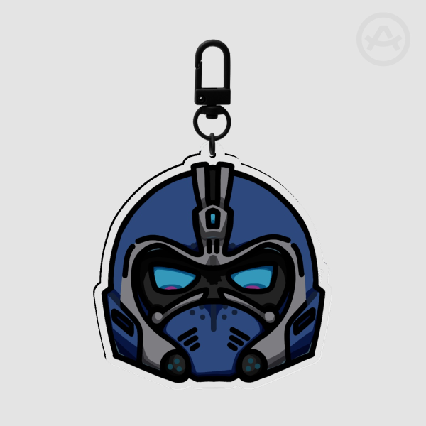 Clayton Carmine Clear Acrylic Keychains