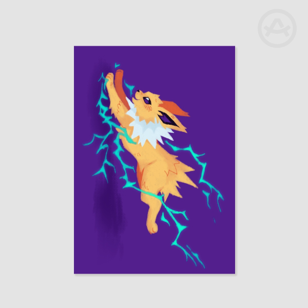 Jolteon Landscape A5 Print