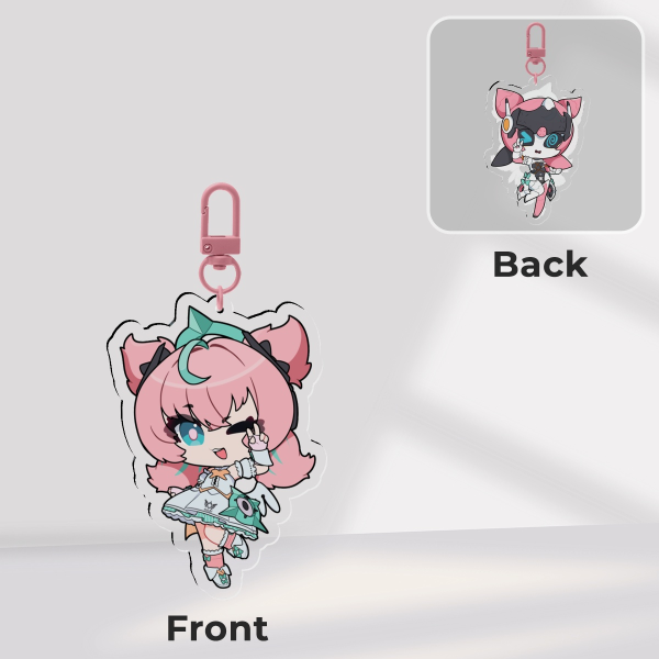 ZZZ Aria Double Sided Acrylic Keychain