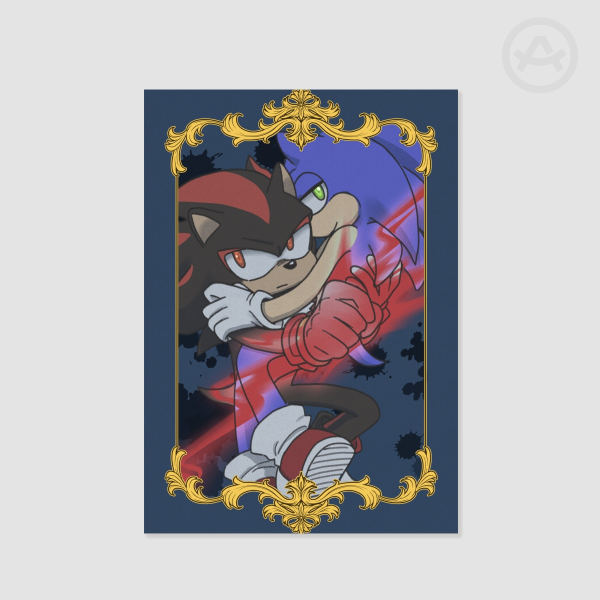 Shadow x Sonic A6 Poster Printing 02