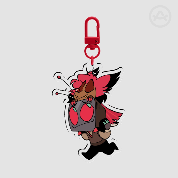 Chibi Radiostatic Acrylic Keychain