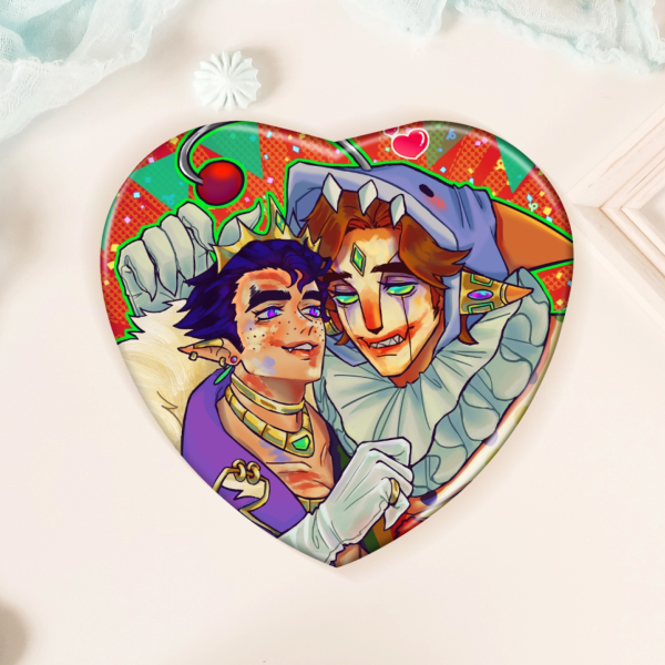 Kissing the clown - fooligetta - Holographic Badges