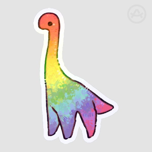 Pridedino Rainbow Sticker
