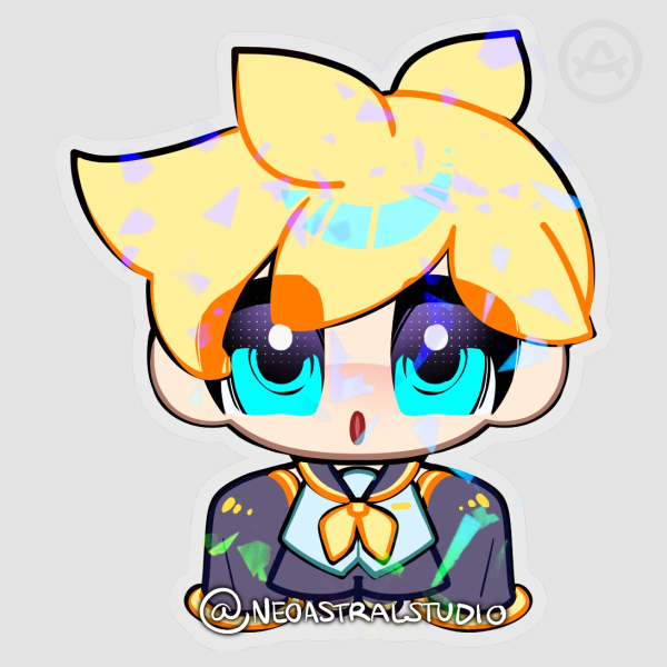 Len Kagamine Clear Sticker