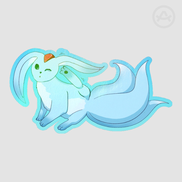 Carbuncle die cut sticker [FFXIV]