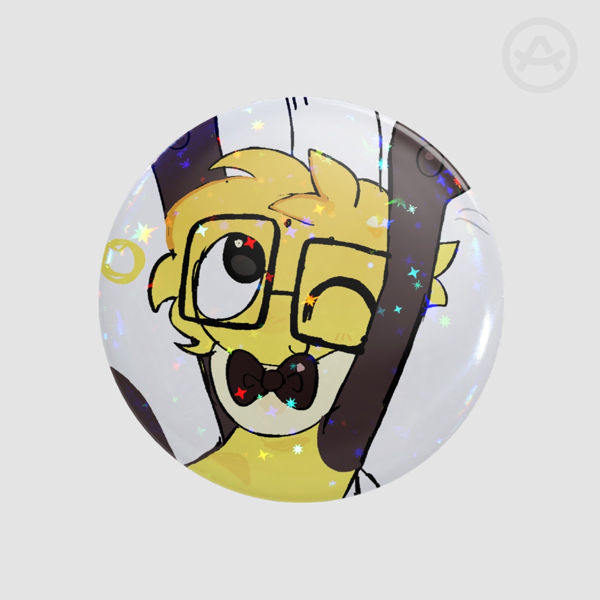 Nerd Barpy Round Pin