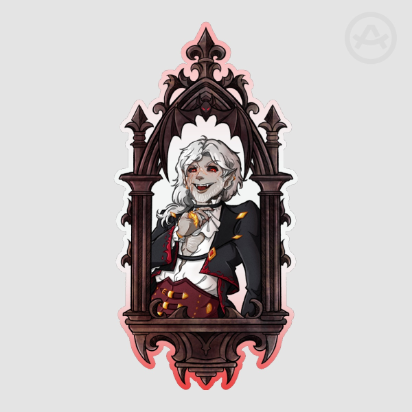 Gothic Frame Sticker - Pyro