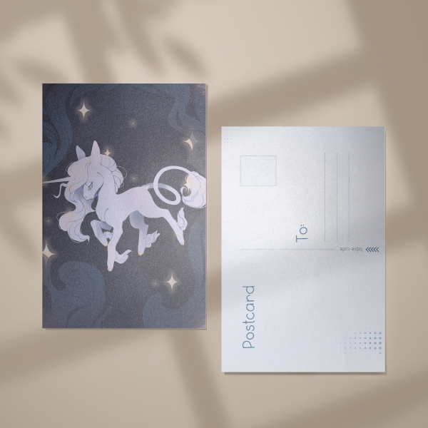 Unicorn Postcard