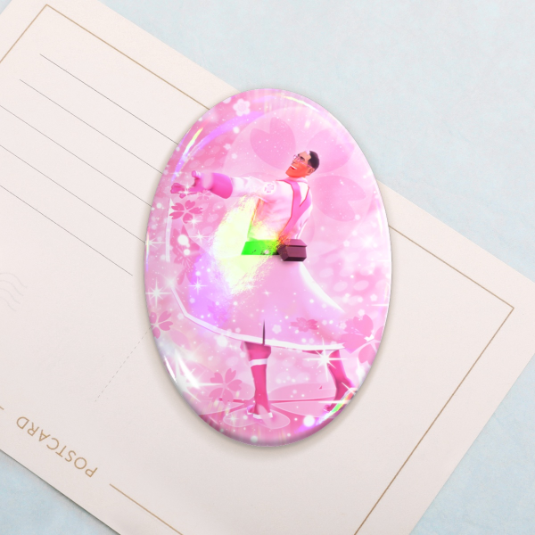 Sakura Medic Oval Badge (Holo)