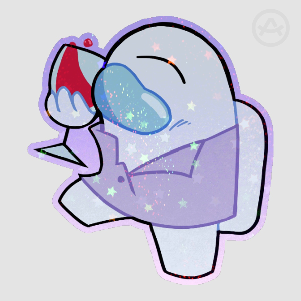 White (Among Us) Sticker