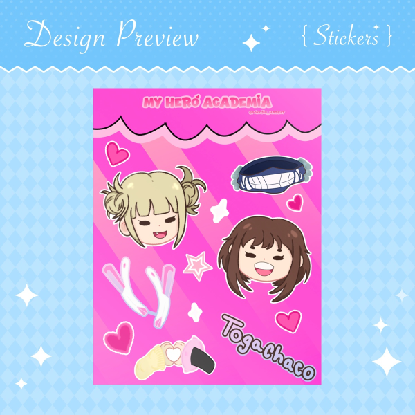 TogaChaco Sticker Sheets⭐