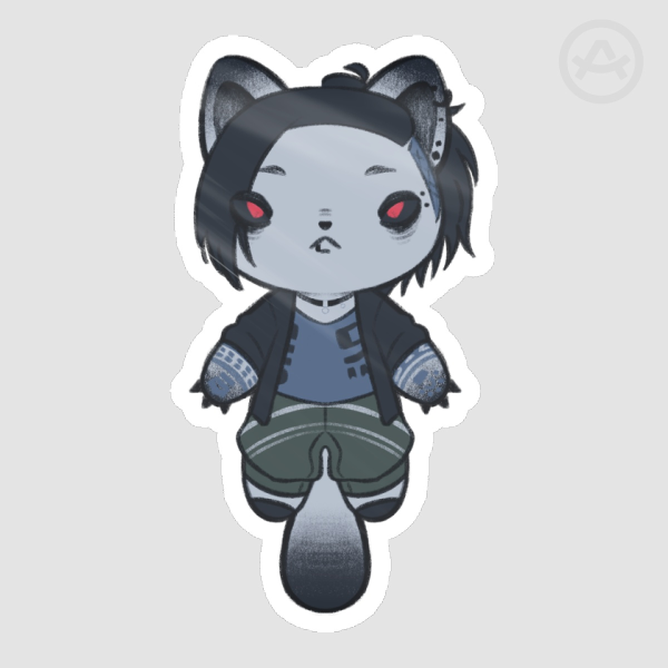 Yuta Cat Die Cut Stickers