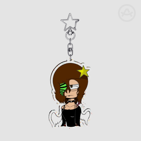 Arty Glitter Keychains