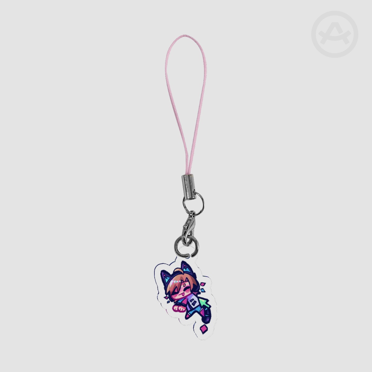 Feinberg Cyber Cat Acrylic Phone Charm