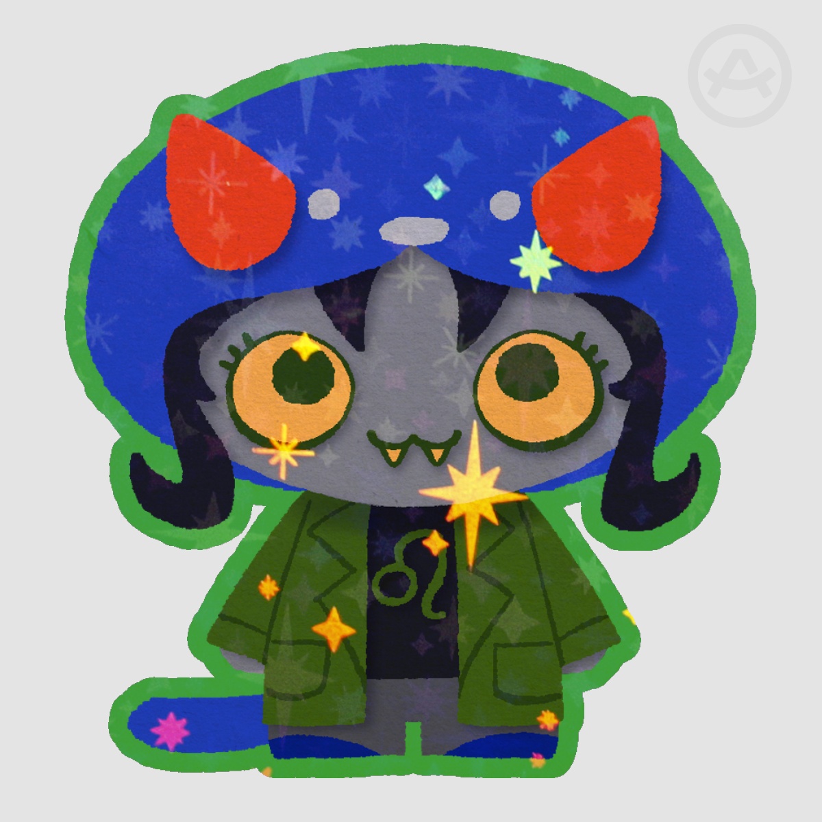 Nepeta Glitter Sticker