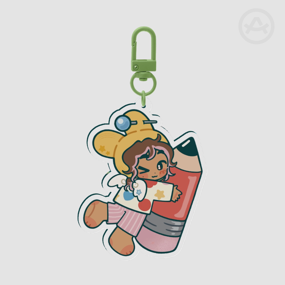 'nana from the dirt' acrylic keychain