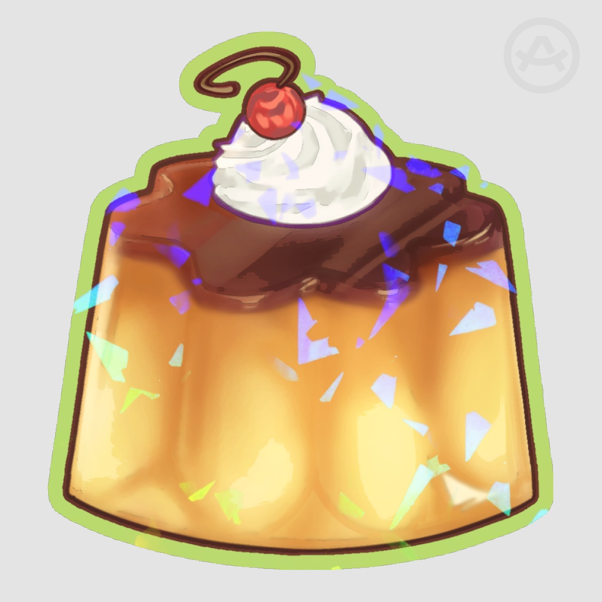 Pudding Sticker