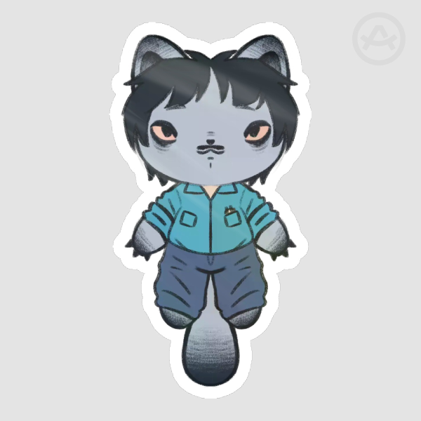 Randy Cat Die Cut Stickers