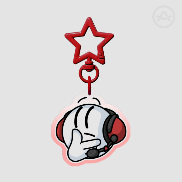 Charles' Thinking (Clear Acrylic Keychains)