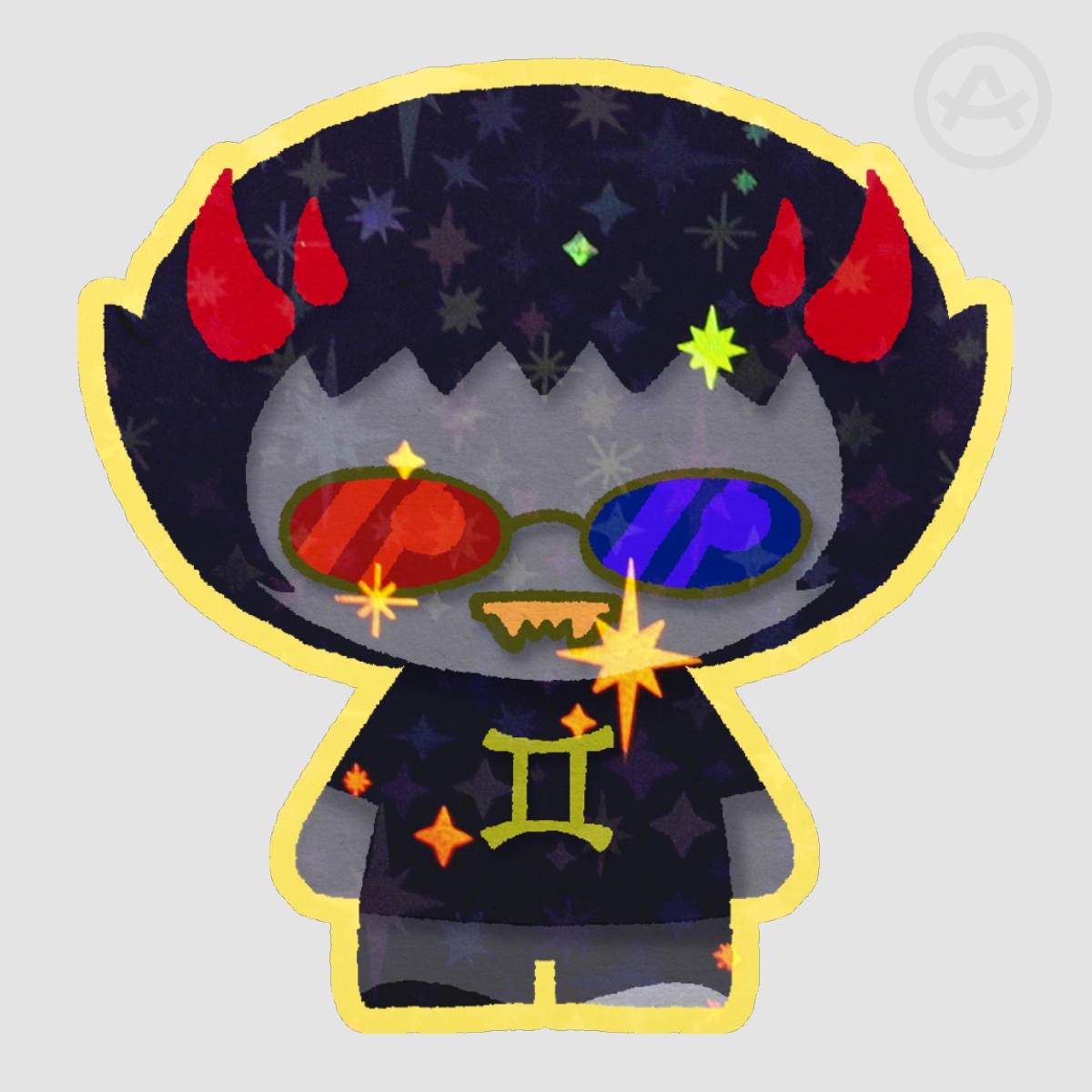 Sollux Glitter Sticker