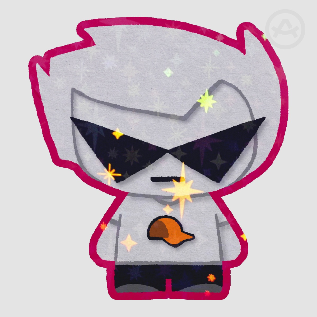 Dirk Glitter Sticker